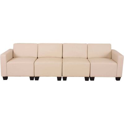 Hhg - Modular 4-sitzer Sofa Couch Moncalieri Creme Hhg - Modular 4-sitzer Sofa Couch Moncalieri Creme
