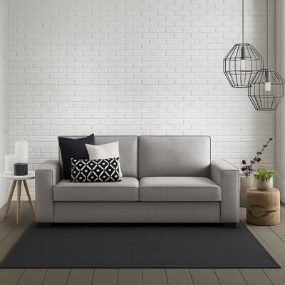 Festes Sofa Sole, Großes 2-sitzer-sofa, 100% Made In Italy, Wohnzimmersofa Aus Stoff, Mit Schmalen Armlehnen, Cm 180x95h90, Grau - Talamo Italia Festes Sofa Sole, Großes 2-sitzer-sofa, 100% Made In Italy, Wohnzimmersofa Aus Stoff, Mit Schmalen Armlehnen, Cm 180x95h90, Grau - Talamo Italia