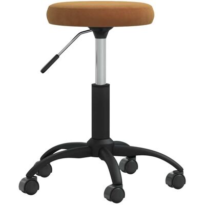 Vidaxl Massagehocker Samt Braun Vidaxl Massagehocker Samt Braun
