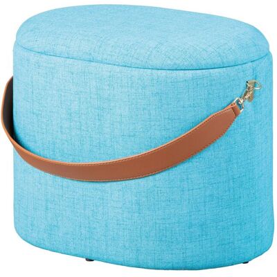 Møbel24 - Dirax - Blau - Braun - Ottoman Møbel24 - Dirax - Blau - Braun - Ottoman