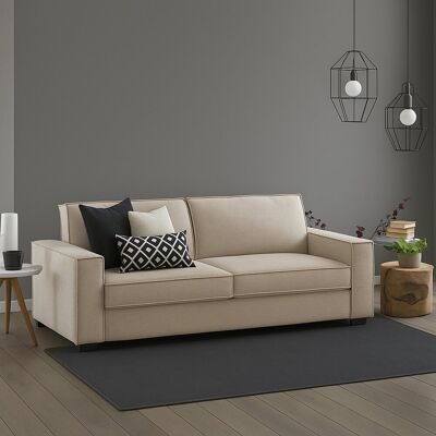 Talamo Italia - Modell Sole - 2-Sitzer Sofa - Beige - Italienische Qualität Talamo Italia - Modell Sole - 2-Sitzer Sofa - Beige - Italienische Qualität