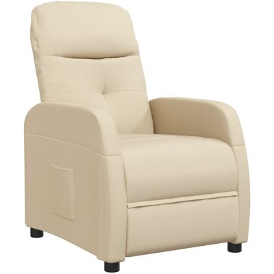 Relaxsessel Creme Stoff Vidaxl Relaxsessel Creme Stoff Vidaxl