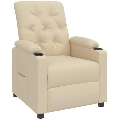 Relaxsessel Creme Stoff Vidaxl Relaxsessel Creme Stoff Vidaxl