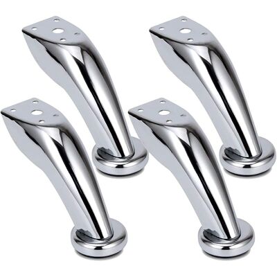 BRIDAY Dicke Sofabeine Aus Edelstahl, 4er-set Möbelbeine, Chrom-finish, Möbelbeine Für Kleiderschränke, Betten, Sofas, Stühle, Hocker, Schränke BRIDAY Dicke Sofabeine Aus Edelstahl, 4er-set Möbelbeine, Chrom-finish, Möbelbeine Für Kleiderschränke, Betten, Sofas, Stühle, Hocker, Schränke