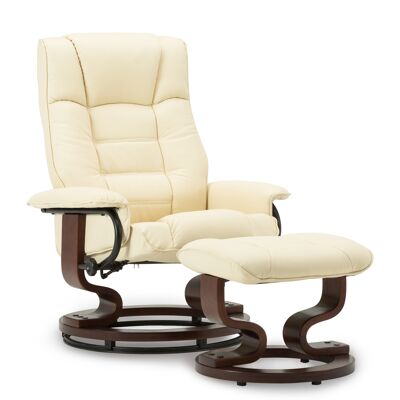 Mcombo Relaxsessel Mit Hocker, 360°drehbarer Fernsehsessel Mit Liegefunktion, Bis 120 Kg Belastbarer Tv-sessel, Moderner Ruhesessel Für Wohnzimmer, Kunstleder, 9019 (weiß-kunstleder) Mcombo Relaxsessel Mit Hocker, 360°drehbarer Fernsehsessel Mit Liegefunktion, Bis 120 Kg Belastbarer Tv-sessel, Moderner Ruhesessel Für Wohnzimmer, Kunstleder, 9019 (weiß-kunstleder)