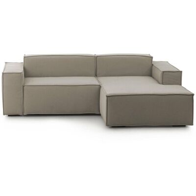 Talamo Italia - Festes Sofa Lidia, Großes Modulares 2-sitzer-sofa Mit Rechter Halbinsel, 100% Made In Italy, Modernes Sofa Aus Stoff, Cm 240x170h70, Turteltaube Talamo Italia - Festes Sofa Lidia, Großes Modulares 2-sitzer-sofa Mit Rechter Halbinsel, 100% Made In Italy, Modernes Sofa Aus Stoff, Cm 240x170h70, Turteltaube