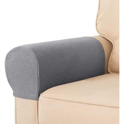GROOFOO Stuhlhussen, 2er-set, Wasserdicht, Rutschfest, Aus Stretch-elastan, Armlehnenbezüge Für Sessel, Sofas, Liegesessel (hellgrau) GROOFOO Stuhlhussen, 2er-set, Wasserdicht, Rutschfest, Aus Stretch-elastan, Armlehnenbezüge Für Sessel, Sofas, Liegesessel (hellgrau)