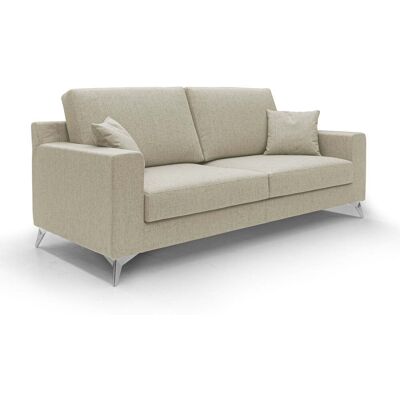DIVANI.STORE Michael Sofa Aus Schmutzabweisendem, Wasserfestem Stoff T03 206 Cm Beige DIVANI.STORE Michael Sofa Aus Schmutzabweisendem, Wasserfestem Stoff T03 206 Cm Beige