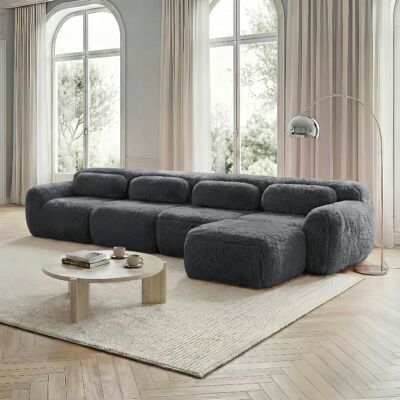 SANS MARQUE 4-sitzer L-förmiges Sofa – 378x179x73 Cm – 77.7 Kg – Aus Plüsch – Premium-plüschstoffgenießen Sie Den – Gemütliches Wohnzimmer-sofa – Keine Montage SANS MARQUE 4-sitzer L-förmiges Sofa – 378x179x73 Cm – 77.7 Kg – Aus Plüsch – Premium-plüschstoffgenießen Sie Den – Gemütliches Wohnzimmer-sofa – Keine Montage