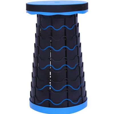 HALOYO Tragbarer Klapphocker, Einziehbarer Hocker Der Zweiten Generation, Campinghocker Angeln / Grillen / Indoor / Outdoor- Blau HALOYO Tragbarer Klapphocker, Einziehbarer Hocker Der Zweiten Generation, Campinghocker Angeln / Grillen / Indoor / Outdoor- Blau