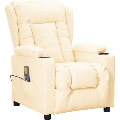 Massagesessel Creme Kunstleder Vidaxl Massagesessel Creme Kunstleder Vidaxl