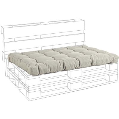 OEM Gepolstertes Kissen Für Holzpaletten Sofas 120 Cm -beige / Sitzung OEM Gepolstertes Kissen Für Holzpaletten Sofas 120 Cm -beige / Sitzung