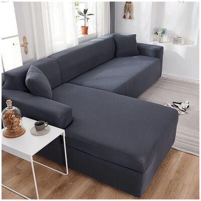INEASICER L-förmiger Ecksofabezug Mit Elastischem Sofabezug Für 1/2/3/4-sitzer-sofa (l-förmiges Ecksofa Muss Zwei Kaufen) (farbe: N, Größe: 2 Sitzer (145–185 Cm)) INEASICER L-förmiger Ecksofabezug Mit Elastischem Sofabezug Für 1/2/3/4-sitzer-sofa (l-förmiges Ecksofa Muss Zwei Kaufen) (farbe: N, Größe: 2 Sitzer (145–185 Cm))