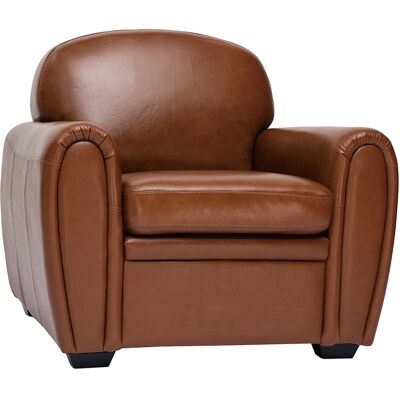 MILIBOO Brauner Vintage-ledersessel Club MILIBOO Brauner Vintage-ledersessel Club