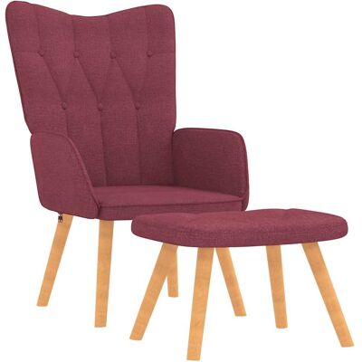 Relaxsessel Mit Hocker Weinrot Stoff Vidaxl Relaxsessel Mit Hocker Weinrot Stoff Vidaxl