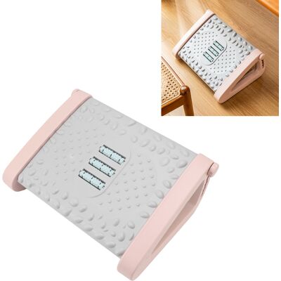 JUTE Büro-fußstütze, Anti-überkreuz-beinkissen, Sofa-fußstütze Mit Pedal, Rosa JUTE Büro-fußstütze, Anti-überkreuz-beinkissen, Sofa-fußstütze Mit Pedal, Rosa