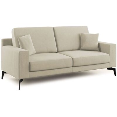 DIVANI.STORE Prestige Modernes Sofa Aus Abwaschbarer Mikrofaser T11 166 Cm Creme DIVANI.STORE Prestige Modernes Sofa Aus Abwaschbarer Mikrofaser T11 166 Cm Creme