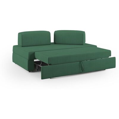 DIVANI.STORE Liberty Sofa Ohne Ausziehbarer Ottomane Mit Beweglichen Rückenlehnen Aus Weichem Wasserfestem Stoff T02 160 Cm Grün DIVANI.STORE Liberty Sofa Ohne Ausziehbarer Ottomane Mit Beweglichen Rückenlehnen Aus Weichem Wasserfestem Stoff T02 160 Cm Grün