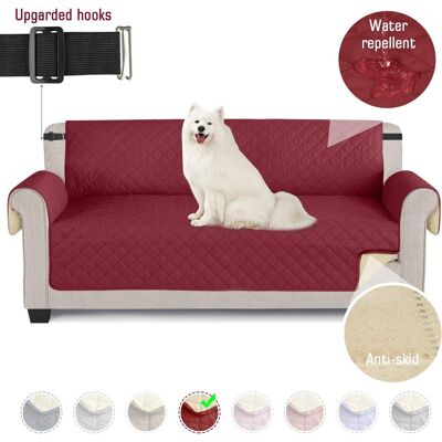 SOEKAVIA Sofabezüge, Wasserdichte Sofa-schonbezüge Für Hunde Mit Rutschfestem Schaumstoff-gummizug Zum Schutz Vor Verschütten, Abnutzung Und Verschleiß (weinrot, 3-sitzer) – Rwhome Furniture Wohnzimmermöbel SOEKAVIA Sofabezüge, Wasserdichte Sofa-schonbezüge Für Hunde Mit Rutschfestem Schaumstoff-gummizug Zum Schutz Vor Verschütten, Abnutzung Und Verschleiß (weinrot, 3-sitzer) – Rwhome Furniture Wohnzimmermöbel
