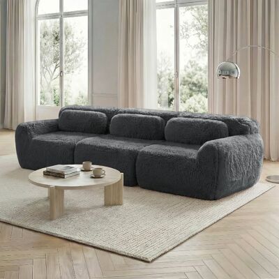 SANS MARQUE 3-sitzer Tiefsofa – 291x104x73 Cm – 53.4 Kg – Aus Plüsch – Premium-plüschstoffgenießen Sie Den – Gemütliches Wohnzimmer-sofa Dieses – Modell B SANS MARQUE 3-sitzer Tiefsofa – 291x104x73 Cm – 53.4 Kg – Aus Plüsch – Premium-plüschstoffgenießen Sie Den – Gemütliches Wohnzimmer-sofa Dieses – Modell B