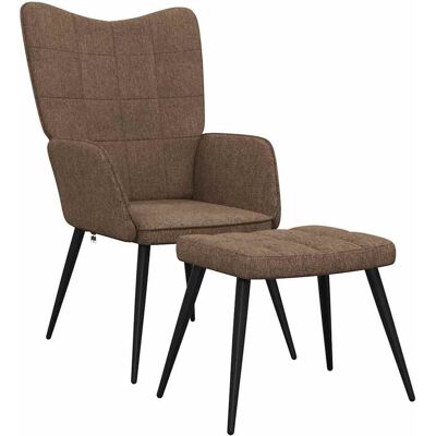 Relaxsessel Mit Hocker Braun Stoff Vidaxl Relaxsessel Mit Hocker Braun Stoff Vidaxl