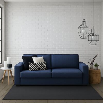 TALAMO ITALIA Ylenia Blau 3-Sitzer Sofa - Sofa TALAMO ITALIA Ylenia Blau 3-Sitzer Sofa - Sofa