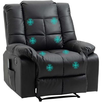Homcom Massagesessel - Elektrisch Relaxsessel - Schwarz - 94x99x99cm Homcom Massagesessel - Elektrisch Relaxsessel - Schwarz - 94x99x99cm