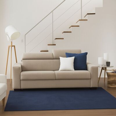 Schlafsofa Aida, Großes 2-sitzer-sofa, 100% Made In Italy, Wohnzimmersofa Mit Drehbarer Öffnung, Mit Verstellbaren Kopfstützen Und Schlanken Armlehnen, Cm 180x95h85, Beige - Talamo Italia Schlafsofa Aida, Großes 2-sitzer-sofa, 100% Made In Italy, Wohnzimmersofa Mit Drehbarer Öffnung, Mit Verstellbaren Kopfstützen Und Schlanken Armlehnen, Cm 180x95h85, Beige - Talamo Italia