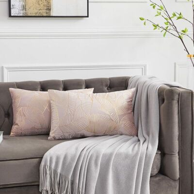 Minkurow Kissenhülle 30x50 Cm Samt Goldblätter Kissenbezüge Für Sofa Dekokissenbezug Dekokissen Für Couch Schlafzimmer Wohnzimmer 2er Set Minkurow Kissenhülle 30x50 Cm Samt Goldblätter Kissenbezüge Für Sofa Dekokissenbezug Dekokissen Für Couch Schlafzimmer Wohnzimmer 2er Set