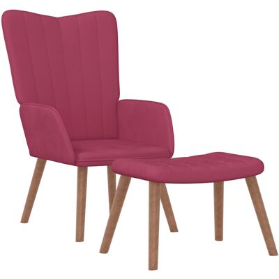 Relaxsessel Mit Hocker Weinrot Samt Vidaxl Relaxsessel Mit Hocker Weinrot Samt Vidaxl