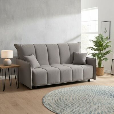 TALAMO ITALIA Grau Schlafsofa Allyson - 3-Sitzer, Made in Italy TALAMO ITALIA Grau Schlafsofa Allyson - 3-Sitzer, Made in Italy