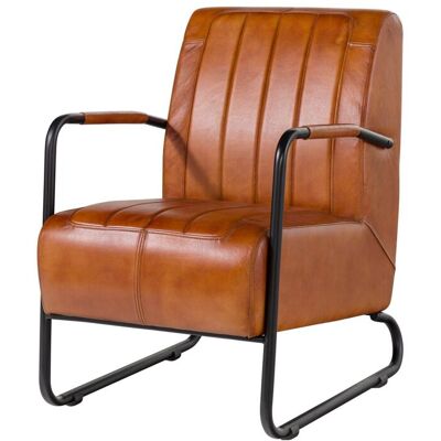 Massivmoebel24 Sessel Echtleder 59x84x85 Cognac Iron Label 21 Massivmoebel24 Sessel Echtleder 59x84x85 Cognac Iron Label 21