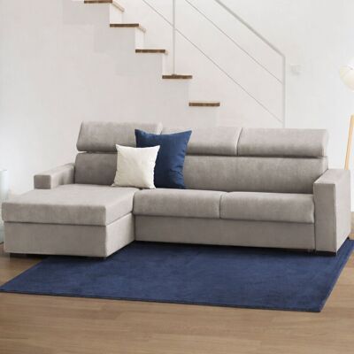 Festes Sofa Eliana, Ecksofa, 100% Made In Italy, Sofa Im Wohnzimmer Mit Chaiselongue, Aus Gepolstertem Stoff - Linke Containerhalbinsel, Mit Schmalen Armlehnen, Cm 280x95h85, Turteltaube - Talamo Italia Festes Sofa Eliana, Ecksofa, 100% Made In Italy, Sofa Im Wohnzimmer Mit Chaiselongue, Aus Gepolstertem Stoff - Linke Containerhalbinsel, Mit Schmalen Armlehnen, Cm 280x95h85, Turteltaube - Talamo Italia