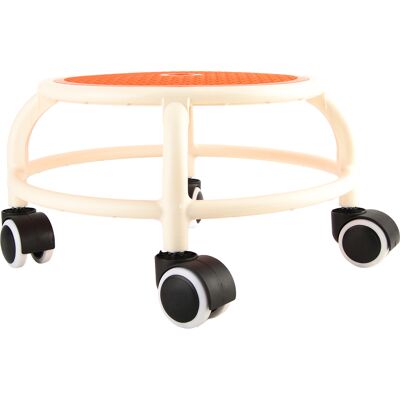 JUTE Wasserdichter Und Atmungsaktiver Runder Hocker Mit Rollen, Ideal Für Den Sommer, Lindert Rückenschmerzen, Geeignet Für Kinder Und Erwachsene, Elegante Orange Farbe. JUTE Wasserdichter Und Atmungsaktiver Runder Hocker Mit Rollen, Ideal Für Den Sommer, Lindert Rückenschmerzen, Geeignet Für Kinder Und Erwachsene, Elegante Orange Farbe.