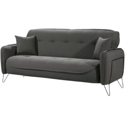 IPERBRIKO Dreisitzer-schlafsofa Aus Stoff Crown Grey 215x94x H98 Cm IPERBRIKO Dreisitzer-schlafsofa Aus Stoff Crown Grey 215x94x H98 Cm