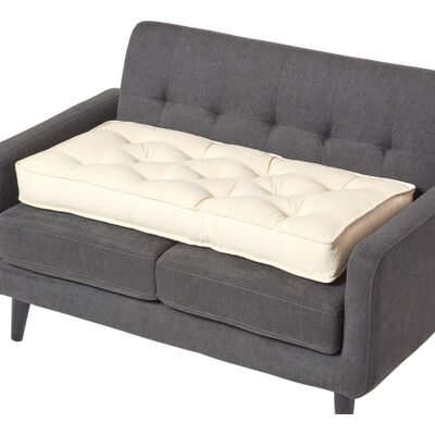 Sitzauflage Für Zweisitzer-sofa 100 X 48 Cm - Dickes Sitzkissen Creme - Homescapes Sitzauflage Für Zweisitzer-sofa 100 X 48 Cm - Dickes Sitzkissen Creme - Homescapes