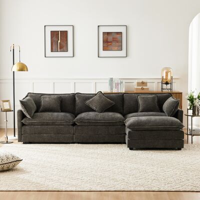SANS MARQUE Modernes L-förmiges Ecksofa – 283x147x84 Cm – 83 Kg – Aus Tissu – Dieses Große Sofa – Dieses Dreisitzige Sofa – Über Ein – Video Verfügbar SANS MARQUE Modernes L-förmiges Ecksofa – 283x147x84 Cm – 83 Kg – Aus Tissu – Dieses Große Sofa – Dieses Dreisitzige Sofa – Über Ein – Video Verfügbar