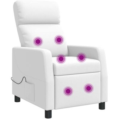 Massage Relaxsessel Weiß Kunstleder Vidaxl Massage Relaxsessel Weiß Kunstleder Vidaxl