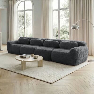 SANS MARQUE 4-sitzer Sofa – 378x104x73 Cm – 69.6 Kg – Aus Plüsch – Premium-plüschstoffgenießen Sie Den – Gemütliches Wohnzimmer-sofa Dieses – Modell B SANS MARQUE 4-sitzer Sofa – 378x104x73 Cm – 69.6 Kg – Aus Plüsch – Premium-plüschstoffgenießen Sie Den – Gemütliches Wohnzimmer-sofa Dieses – Modell B