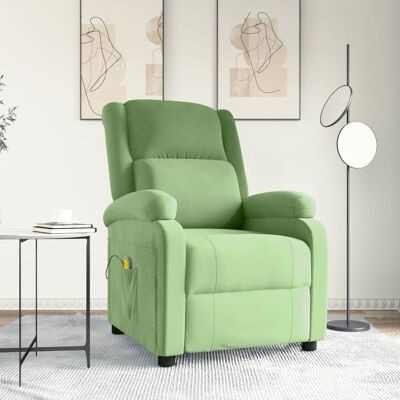 Massagesessel Hellgrün Samt Vidaxl Massagesessel Hellgrün Samt Vidaxl