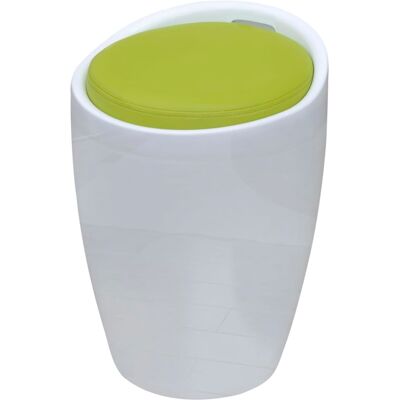 Vidaxl Stool White And Green Faux Leather Vidaxl Stool White And Green Faux Leather