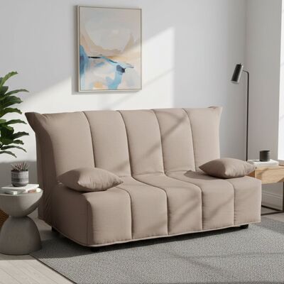 Schlafsofa Allegra, 3-sitzer-sofa, 100% Made In Italy, Wohnzimmersofa Mit Trolley-öffnung, Aus Gepolstertem Stoff, Inklusive Kissen, Cm 165x90h85, Turteltaube - Talamo Italia Schlafsofa Allegra, 3-sitzer-sofa, 100% Made In Italy, Wohnzimmersofa Mit Trolley-öffnung, Aus Gepolstertem Stoff, Inklusive Kissen, Cm 165x90h85, Turteltaube - Talamo Italia