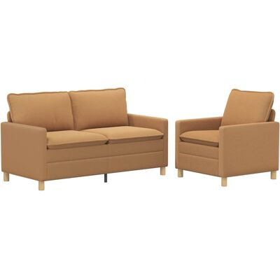 Sofa Set 2 Stk. Beige Stoff Vidaxl Sofa Set 2 Stk. Beige Stoff Vidaxl