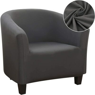 TINOR Stretch-cabrio-sessel-schonbezug, Einfach Zu Installieren Und Zu Waschen, Stuhl-schonbezug Mit Armlehnen Chesterfield-sessel-bezug F��r Theken-bar-wohnzimmer-besprechungsraum,grau TINOR Stretch-cabrio-sessel-schonbezug, Einfach Zu Installieren Und Zu Waschen, Stuhl-schonbezug Mit Armlehnen Chesterfield-sessel-bezug F��r Theken-bar-wohnzimmer-besprechungsraum,grau