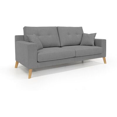 DIVANI.STORE Danish Modernes Sofa Aus Weichem, Wasserfestem Stoff T02 166 Cm Grau DIVANI.STORE Danish Modernes Sofa Aus Weichem, Wasserfestem Stoff T02 166 Cm Grau