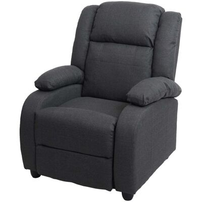 Hhg - Fernsehsessel Glasgow, Relaxsessel Liege Sessel, Stoff/textil Dunkelgrau Hhg - Fernsehsessel Glasgow, Relaxsessel Liege Sessel, Stoff/textil Dunkelgrau