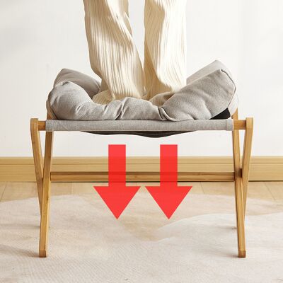 JUTE Fußstütze, Sofa-fußstütze, Büro-fußstütze, Fußhocker, Beinstütze, Grau JUTE Fußstütze, Sofa-fußstütze, Büro-fußstütze, Fußhocker, Beinstütze, Grau