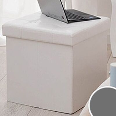 Trade Shop Würfel Speicher Pouf - Öko Leder - 38x38cm Trade Shop Würfel Speicher Pouf - Öko Leder - 38x38cm