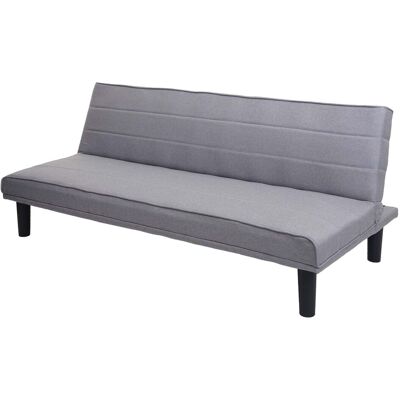 Schlafsofa Hhg 463, Couch Klappsofa Gästebett Bettsofa, Schlaffunktion Stoff/textil 165cm Grau Schlafsofa Hhg 463, Couch Klappsofa Gästebett Bettsofa, Schlaffunktion Stoff/textil 165cm Grau