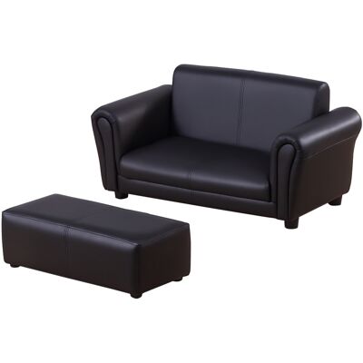 MARYPLAST Kindersessel Fußhocker Kindercouch Hocker Kindersofa Sofa Sessel 83 X 42 X 41 Cm Schwarz MARYPLAST Kindersessel Fußhocker Kindercouch Hocker Kindersofa Sofa Sessel 83 X 42 X 41 Cm Schwarz